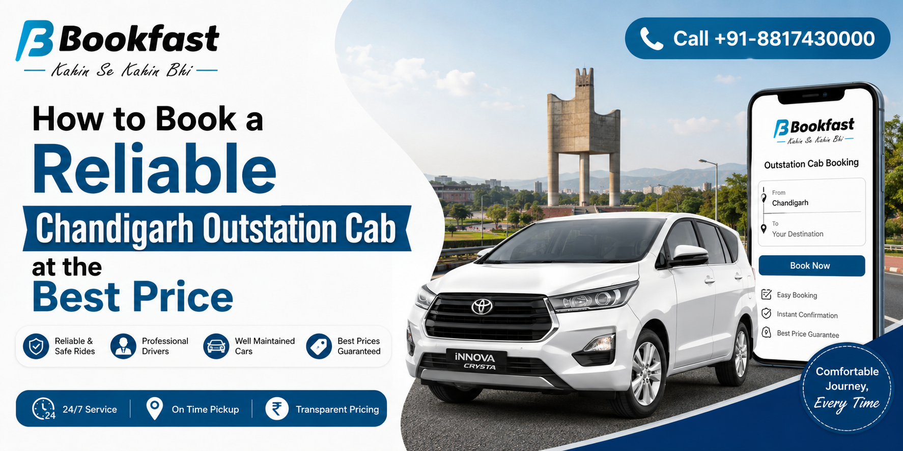 How to Book a Reliable Chandigarh Outstation Cab at the Best Price