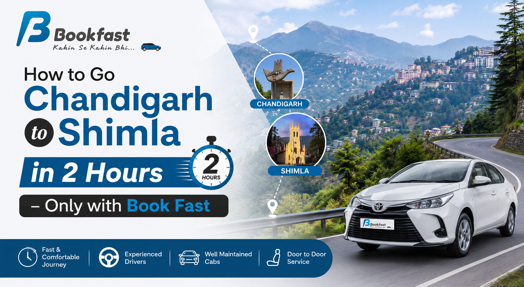 How to Go Chandigarh to Shimla in 2 Hours – Only with Book Fast