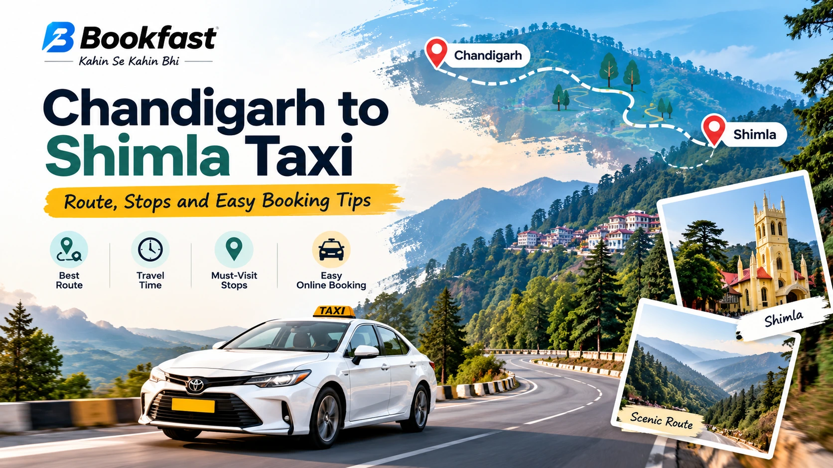 Chandigarh to Shimla Taxi Route Booking Tips
