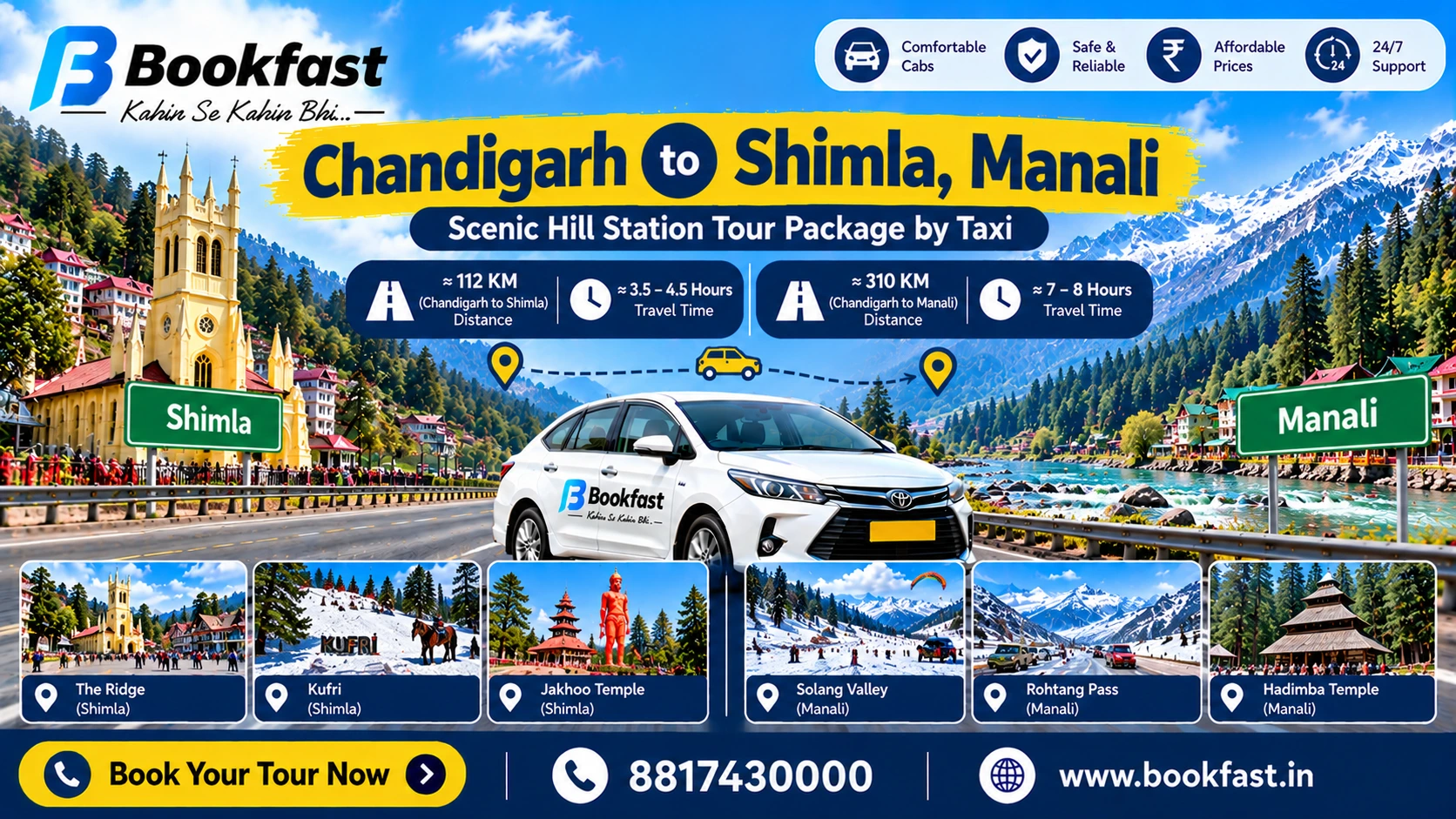 Chandigarh To Shimla, Manali