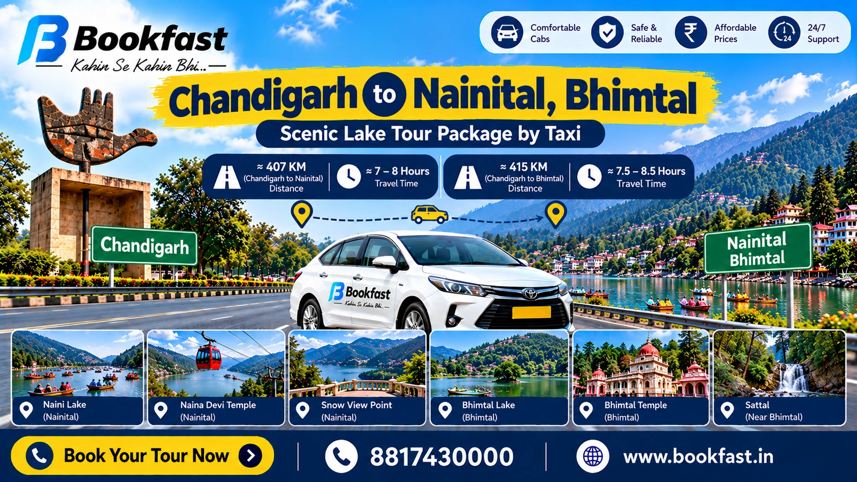 Chandigarh To Nainital, Bhimtal 